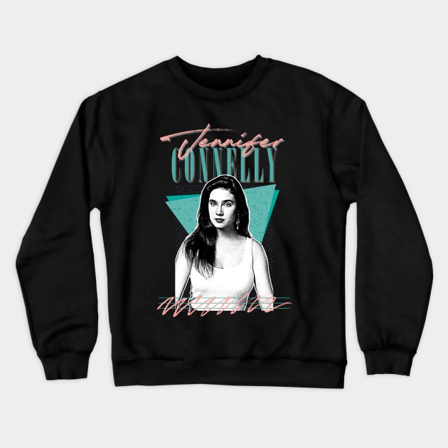 Jennifer Connelly // Retro Style Fan Design Crewneck Sweatshirt by DankFutura